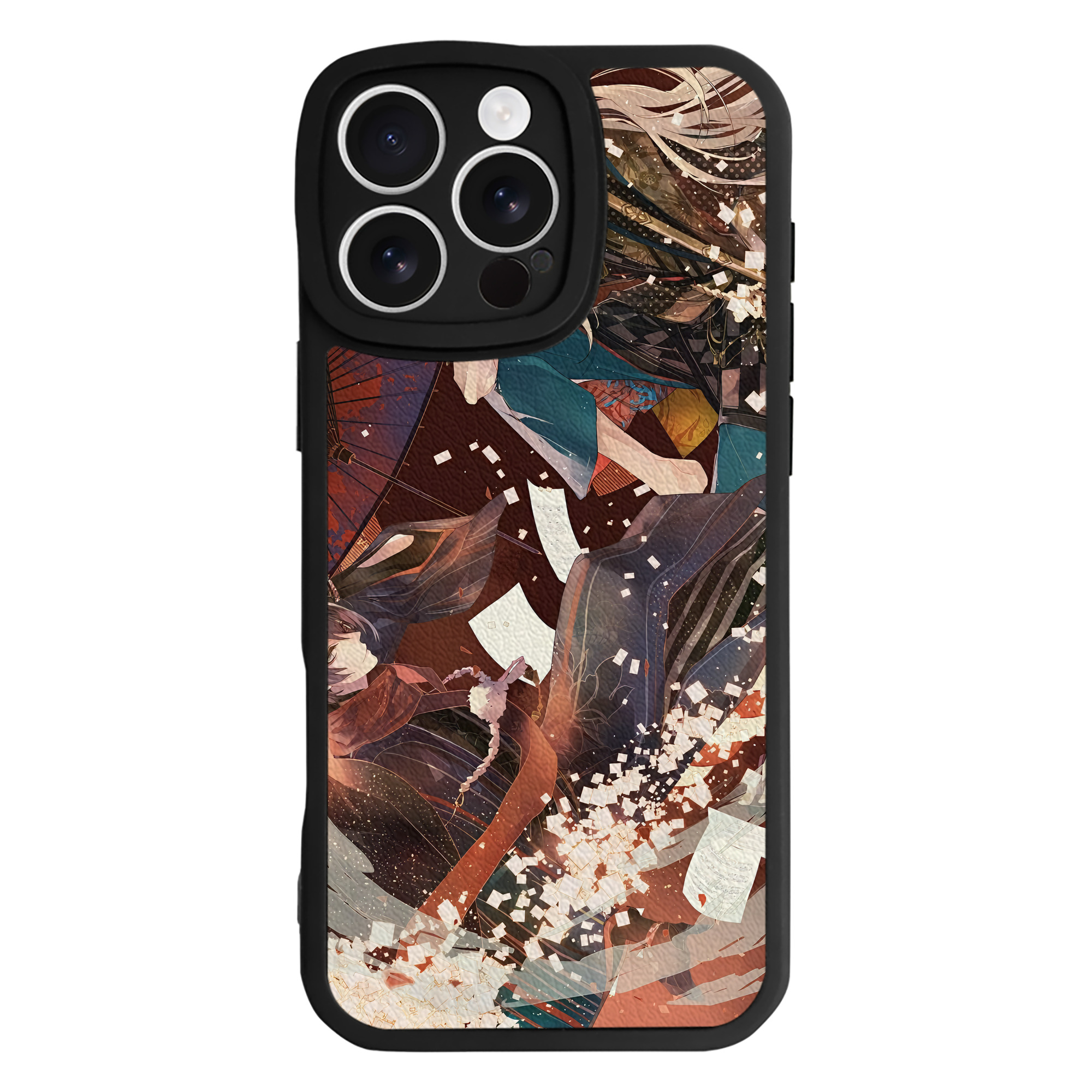 （画像用） 刀剣乱舞 Touken Ranbu 【iPhone 16シリーズ対応】シリコンスマホケース（レザー調） 材質：シリコン
